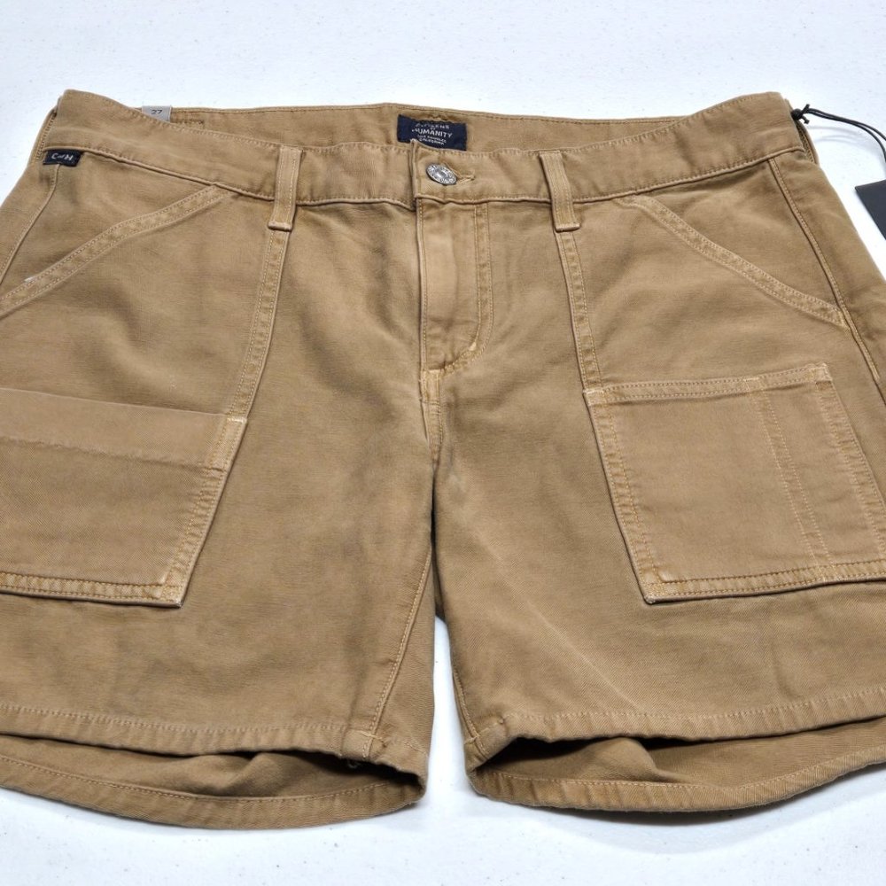 NEW Women's Citizens of Humanity LEAH SHORT Brown Carpenter Shorts size 27